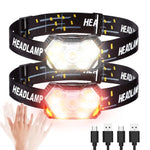 Lampe frontale Portable à 9 Led avec capteur de mouvement