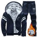 Ensemble Jogging Décontracté à Doublure Chaude - Gilet + Jogging