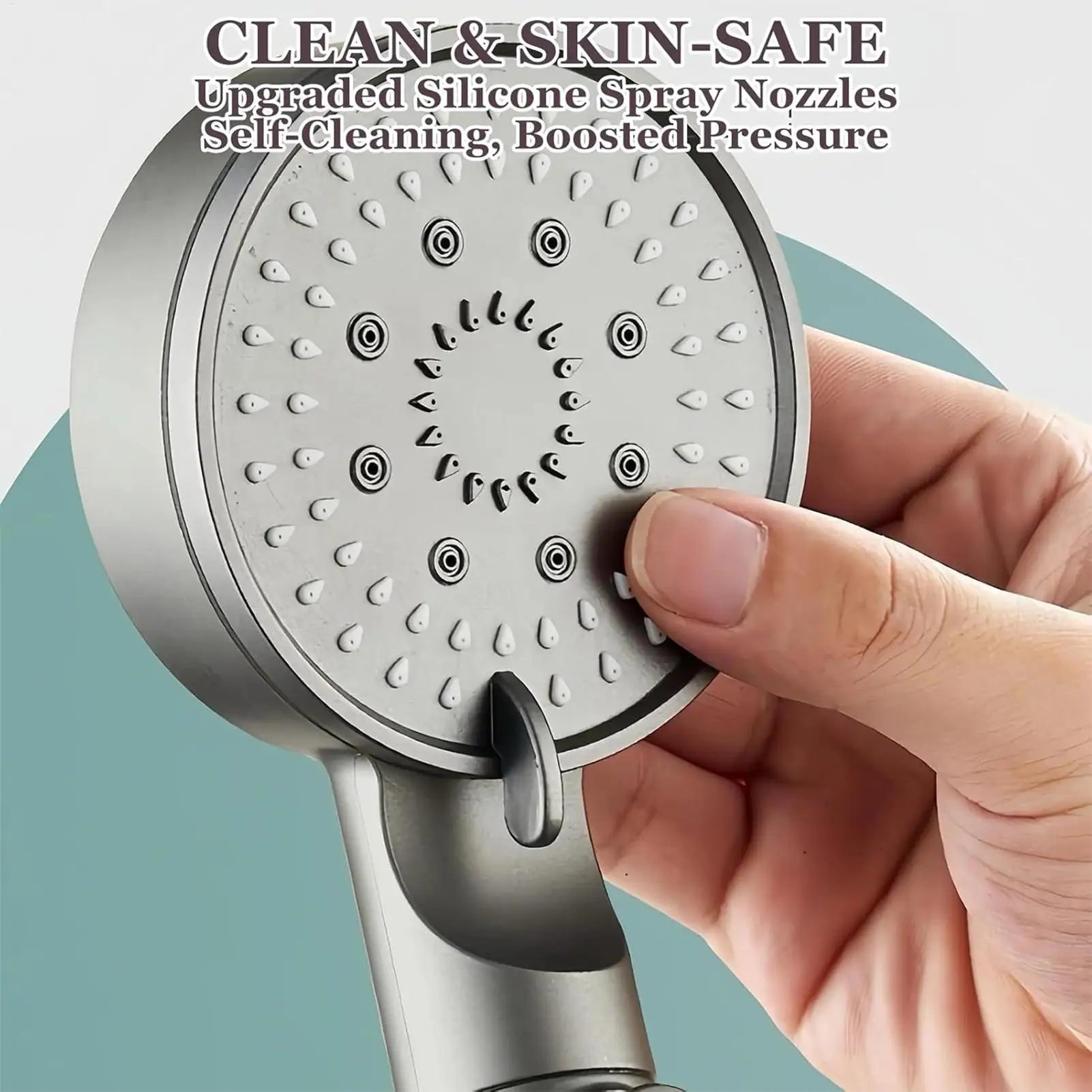 Pommeau de douche haute pression 5 modes avec filtre intégré - 4 filtres OFFERTSS