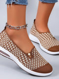 Chaussures Plates Femme Tissu Aéré – Grand Confort