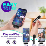 Lot de 2 Mini Microphone Sans Fil Bluetooth