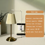 Lampe de Chevet LED Tactile - Abat-Jour Plissé