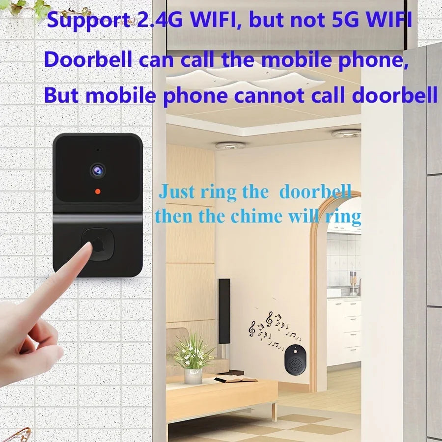 Sonnette sans fil WIfi intelligente avec caméra
