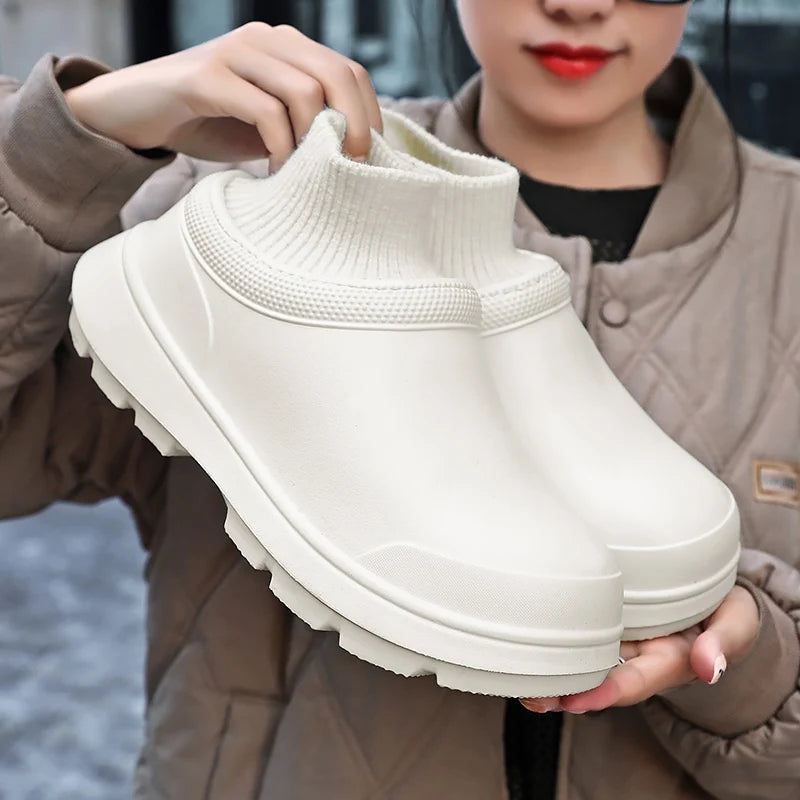 Chaussons d'extérieur imperméable polaire