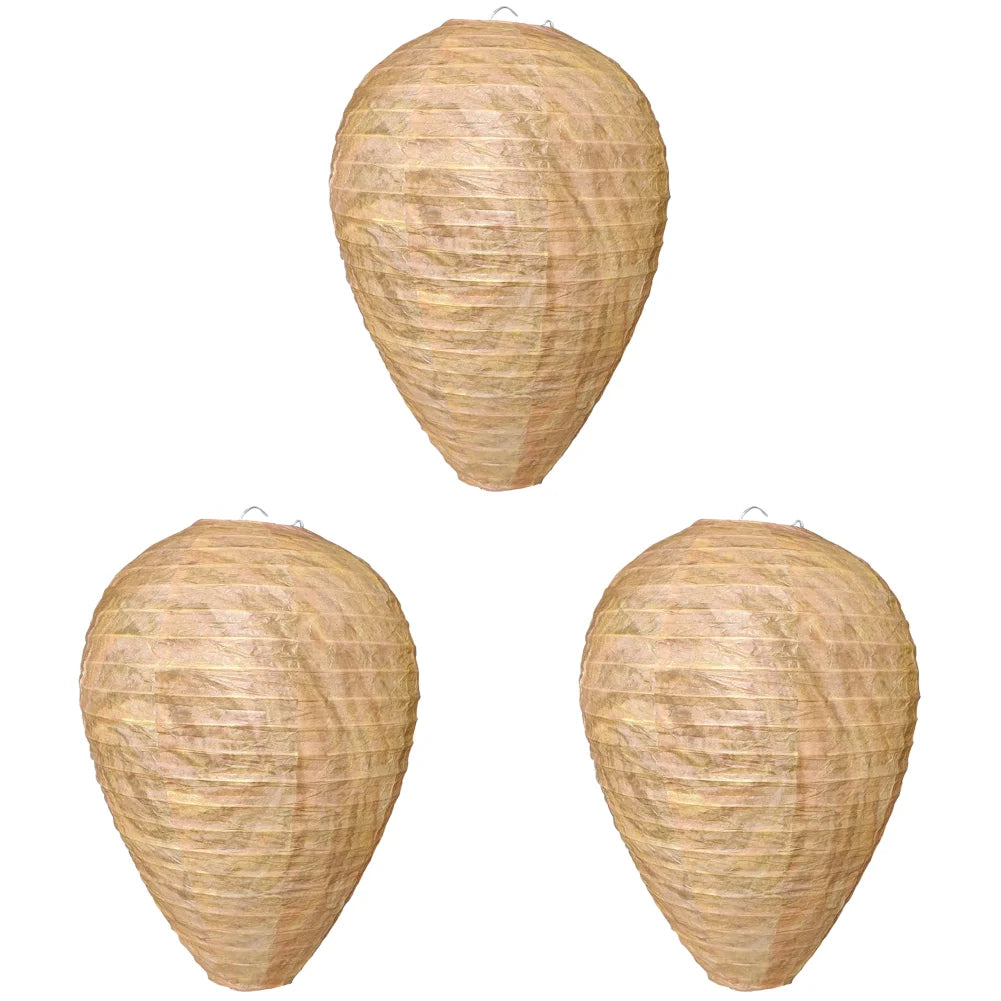 Lot de 3 Pièges à Guêpes & Frelons - Faux nids