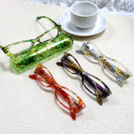 Lunettes de lecture pour presbyte à Motif floral - Étuit OFFERT