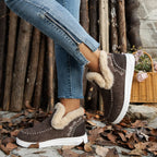 Bottines de Neige Intérieur Fausse Fourrure - Faciles à Enfiler