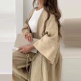 Ensemble 2PCS en crepon Chic & Cosy - Cardigan & Pantalon