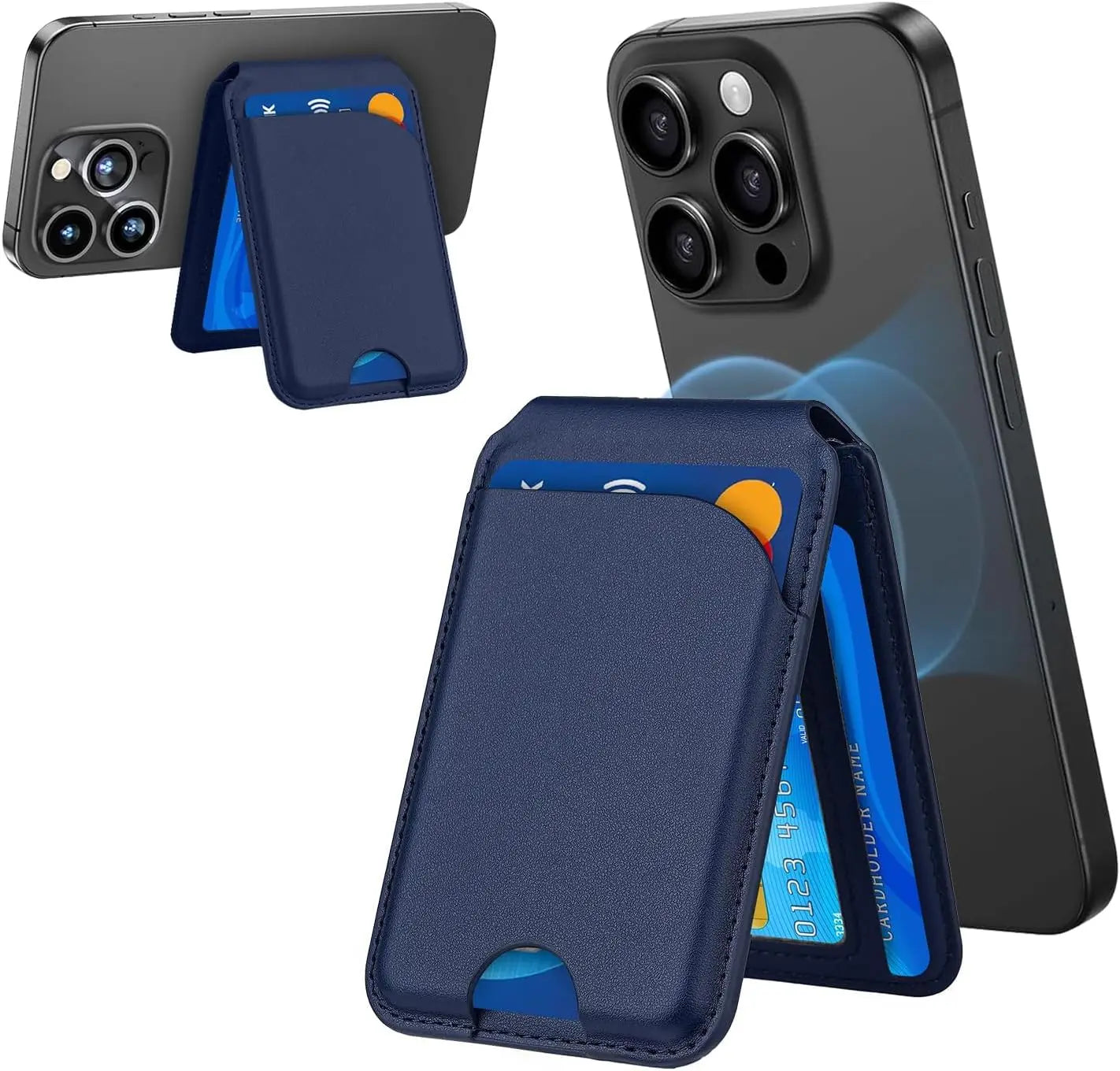 Coque de Téléphone Magnétique 2 en 1 Porte-feuille & Support