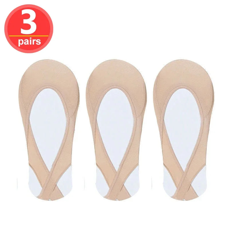 3x Paires de Socquettes Invisibles pour Ballerines & Mocassins