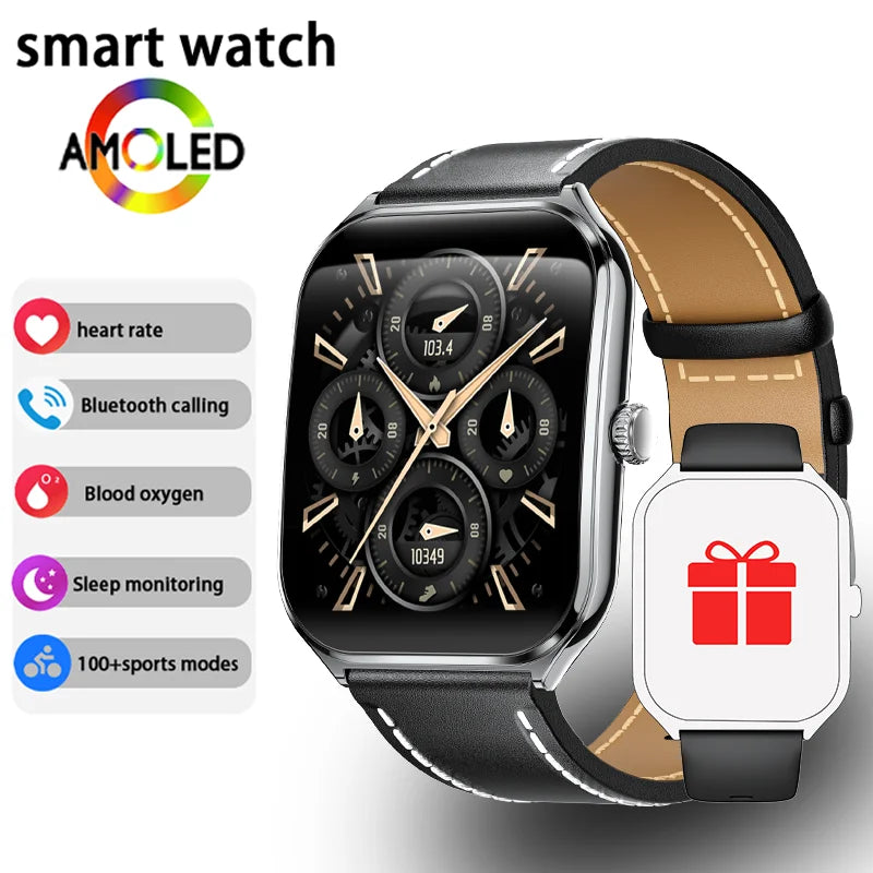 Montre Connectée Ultra Fine - Écran AMOLED HD 1.96" + 1 Bracelet OFFERT