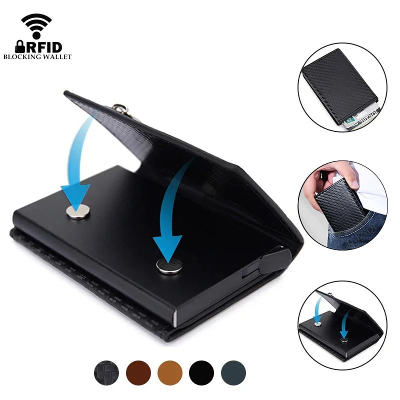 Porte-Cartes Pop-Up Magnétique Anti-RFID
