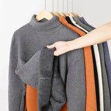 Pull Col Cheminé en Maille avec Doublure Polaire Homme