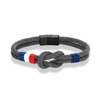 Double Rope Bracelet – Woven French Flag