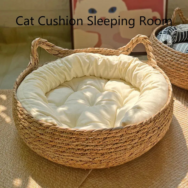 Panier pour Chat en osier