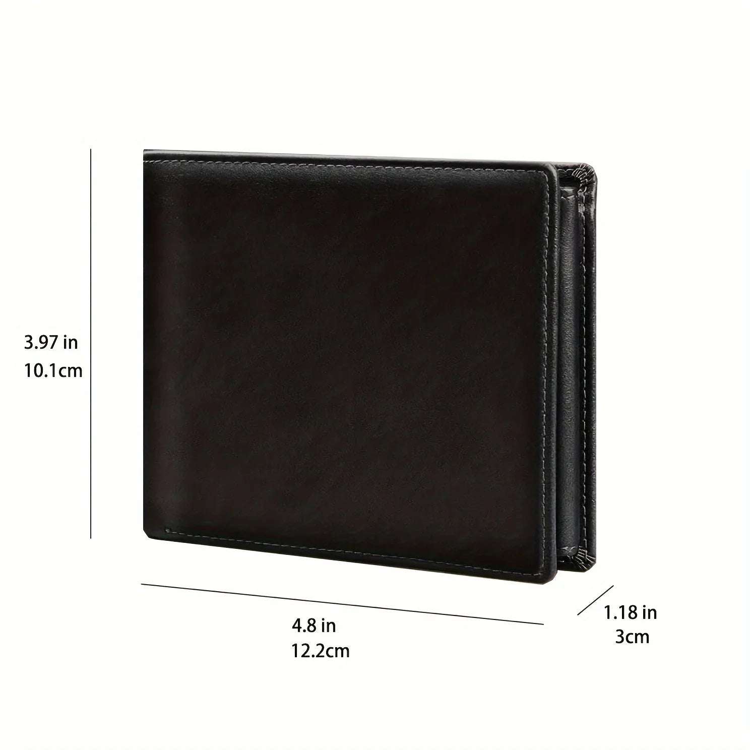Portefeuille Anti-RFID en Cuir PU Grande Capacité - Homme