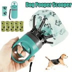 Ramasse-Crottes Portable pour Chien – Pince Ramasse Déjections Utilisation Sans Contact + 5 Sacs OFFERTS