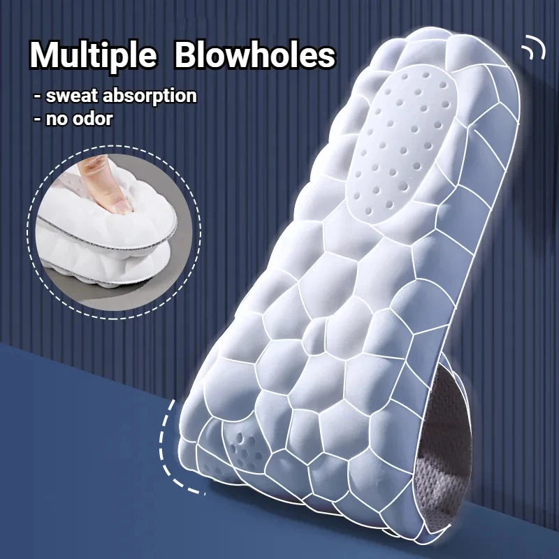 5 Paires de Semelles intérieures de sport 4D - Confortables et réspirantes