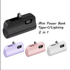 Mini Batterie Capsule 5000mAh à Charge Rapide 20W