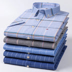 Chemise légère à carreaux pour homme - Manches courtes