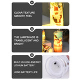 Lot de 4 Bougies LED de Noël - Lumière Chaude