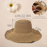 Grand Chapeau de Plage en Paille