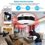Caméra WiFi 360° Discrète – Vue Panoramique HD + Carte SD 16Gb