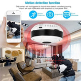 Caméra WiFi 360° Discrète – Vue Panoramique HD + Carte SD 16Gb