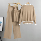 Ensemble 3 pièces Gilet Zippé, Pantalon Ample et Débardeur -  Printemps 2024