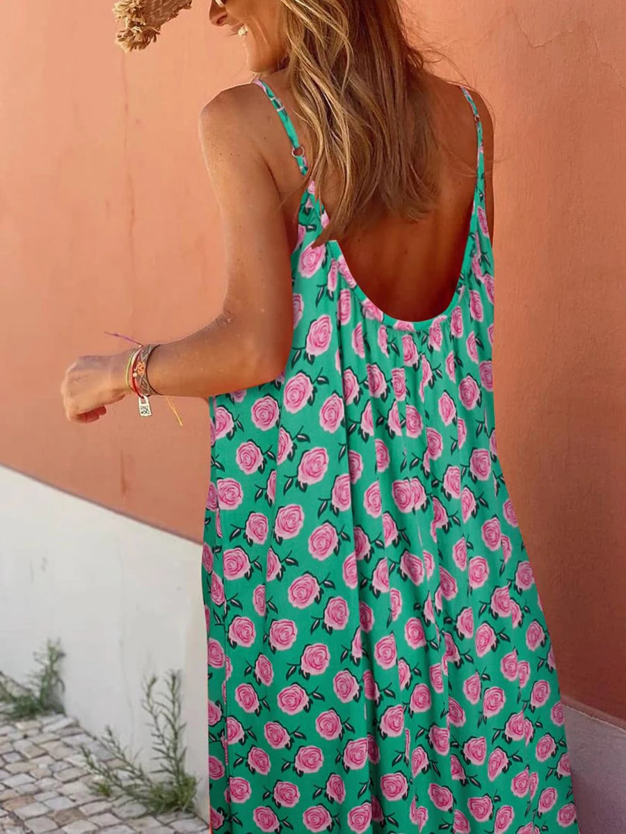 Robe à fleurs style bohème pour Femme - Collection 2024