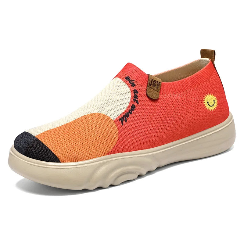 Slip-on Légères & Respirantes à Motifs Colorés
