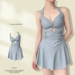 Maillot Une Pièce Amincissant Style Robe Élégante