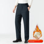 Pantalon élégant à doublure en polaire chaude