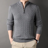 Pull décontracté torsadé avec Zip