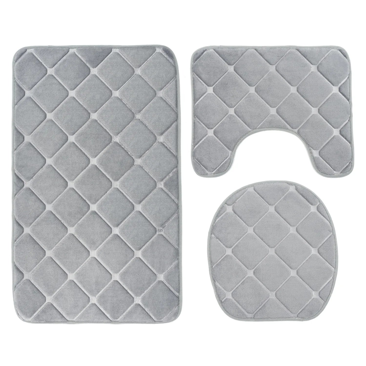 Set de 3 Tapis de Bain Ultra Doux & Antidérapants