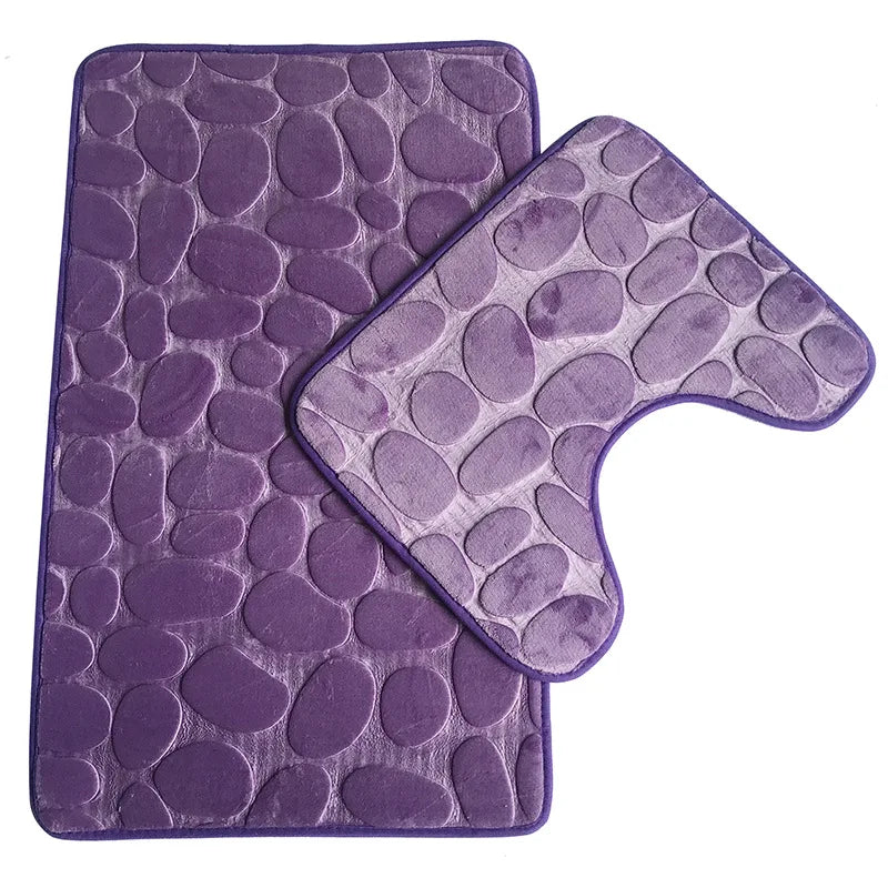 Set de 3 Tapis de Bain Ultra Doux & Antidérapants