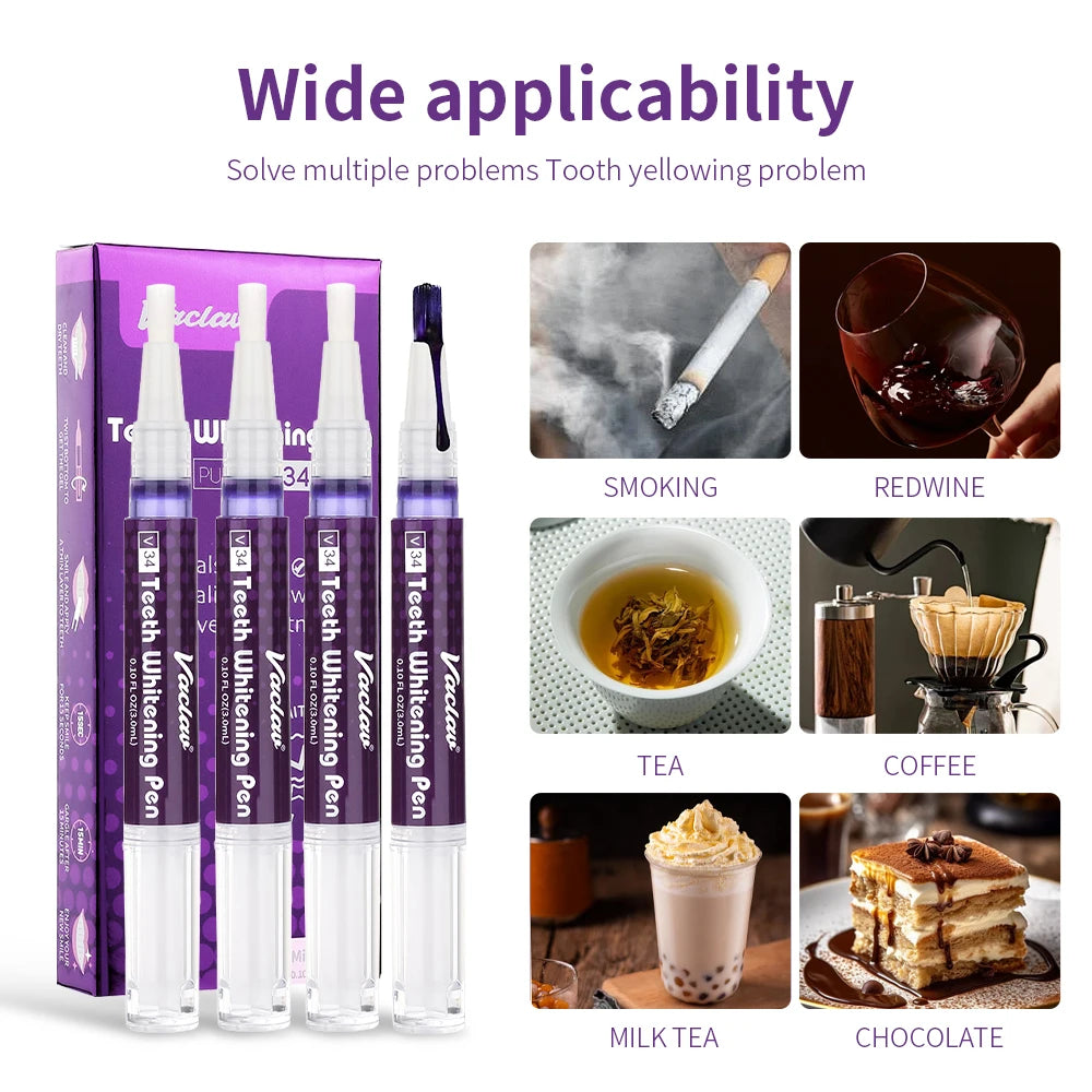 Stylo Magique Dents Blanches au Gel Violet - 2 ACHETÉS = 1 OFFERT
