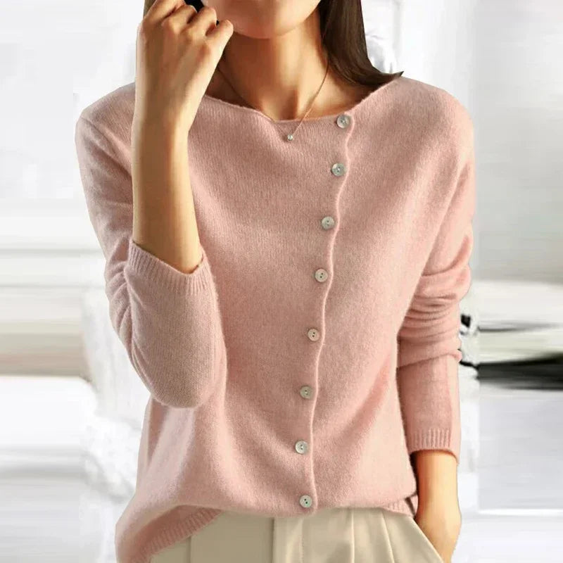 Cardigan à maille pour Femme - Boutons déstructurés