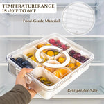 Lunch Box pour snacks à 8 compatiments avec poignée