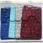Set de 3 Tapis de Bain Ultra Doux & Antidérapants