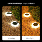 4x Spots Solaires avec Ring Light Ajustable
