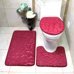 Set de 3 Tapis de Bain Ultra Doux & Antidérapants