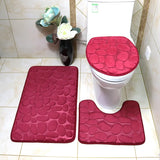 Set de 3 Tapis de Bain Ultra Doux & Antidérapants