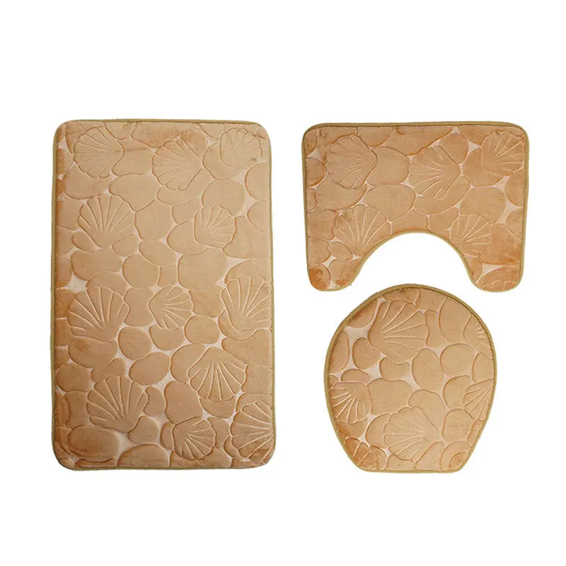 Set de 3 Tapis de Bain Ultra Doux & Antidérapants