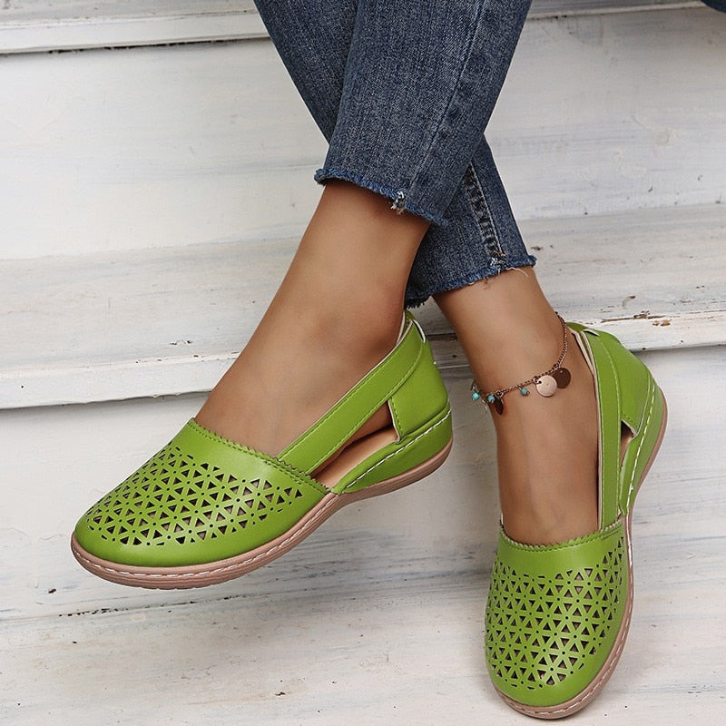 Ballerine ajourée en Cuir PU - Collection été 2023