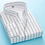 Chemise à manches longues à rayures - Homme