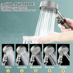Pommeau de douche haute pression 5 modes avec filtre intégré - 4 filtres OFFERTSS