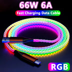 Câble USB-C RGB 66W - Recharge Ultra Rapide