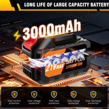 Pistolet Nettoyeur à Pression 6 en 1 Sans fil 21V - Tuyau 5M & Jet à 25cm