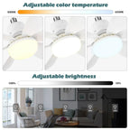 Ventilateur de Plafond LED Silencieux avec Télécommande